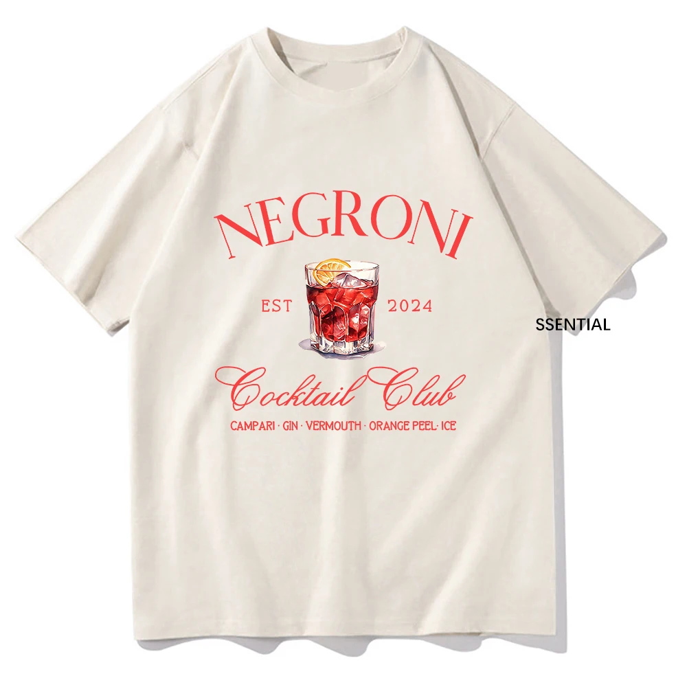 Women'S Fashion Graphic Tees - Negroni Social Club t-shirty moda odzież