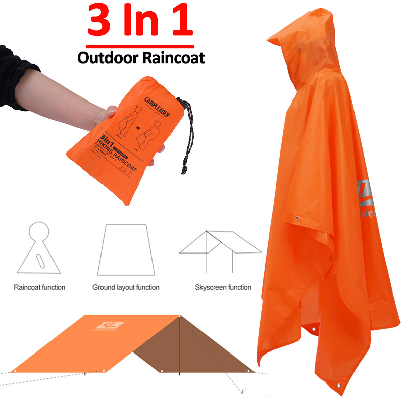 Women'S Fashion Rain Jacket - 3 w 1 płaszcz przeciwdeszczowy na