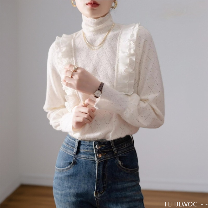Women'S Fashion Designer Clothes - Francuskie bluzki z golfem, nowe na
