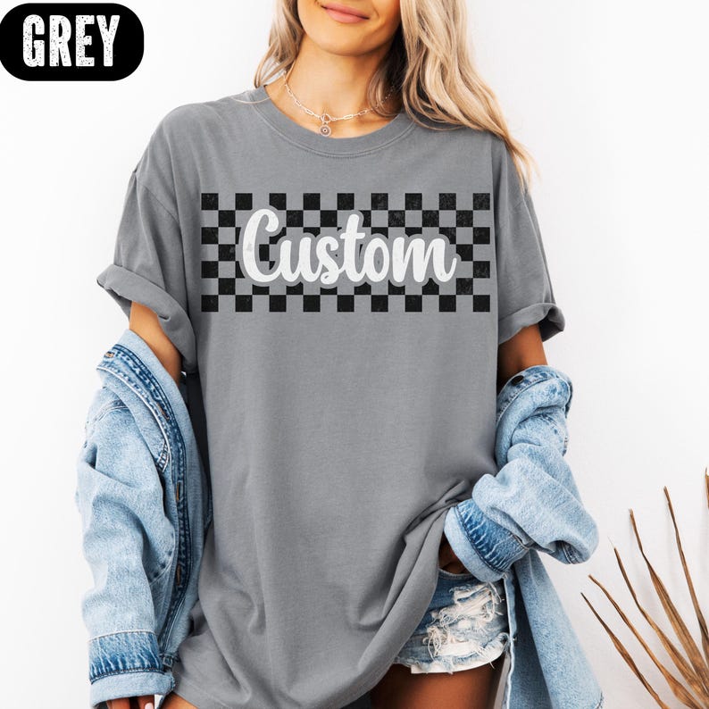Women Fashion Names - Koszulka vintage z efektem zniszczenia, personalizowany