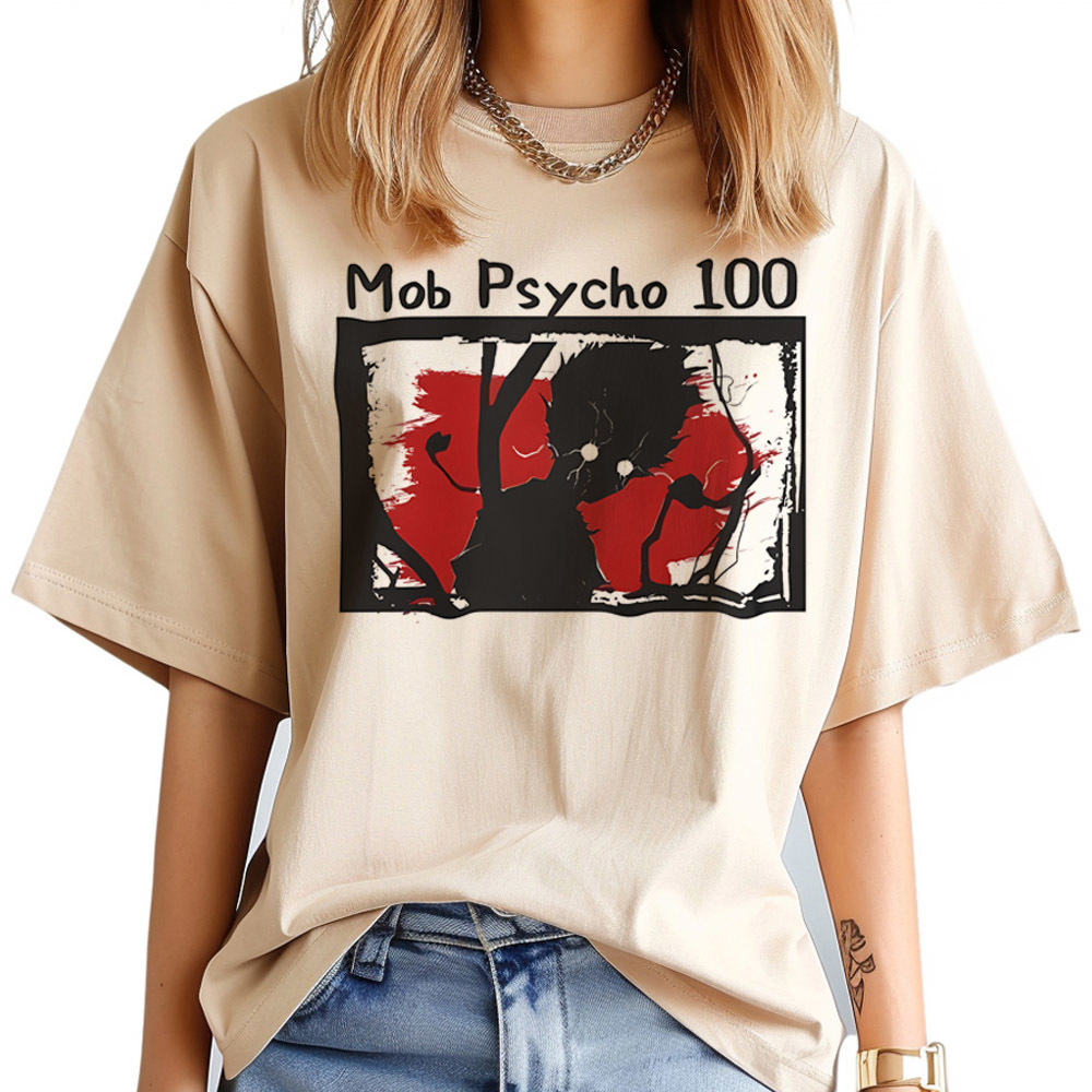 Women'S Fashion In The 80S - Koszulka Mob Psycho 100 damska psychodeliczna