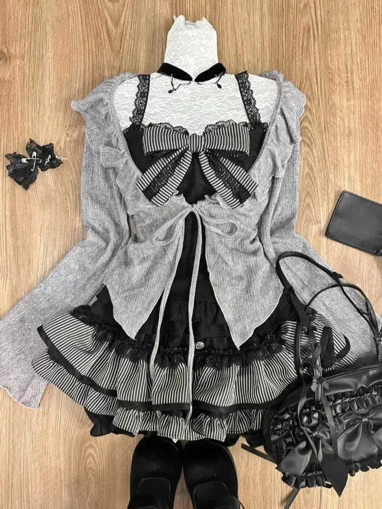 Corset Top Boned - Sweet Lolita Vintage Suits Women Ruffles