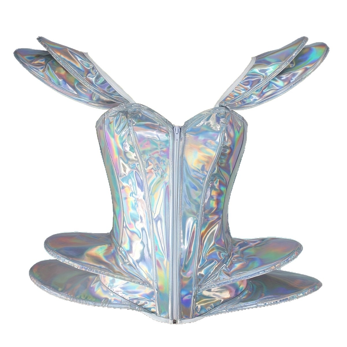 Błyszczący Laserowy Holografic – Corset Top Boned recenzja i cena