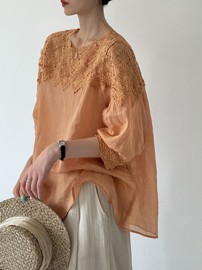 Damskie lniane bluzki na lato  – Women Fashion Blouse recenzja i cena