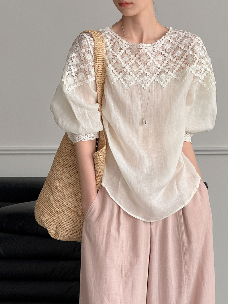 Damskie lniane bluzki na lato  – Women Fashion Blouse recenzja i cena