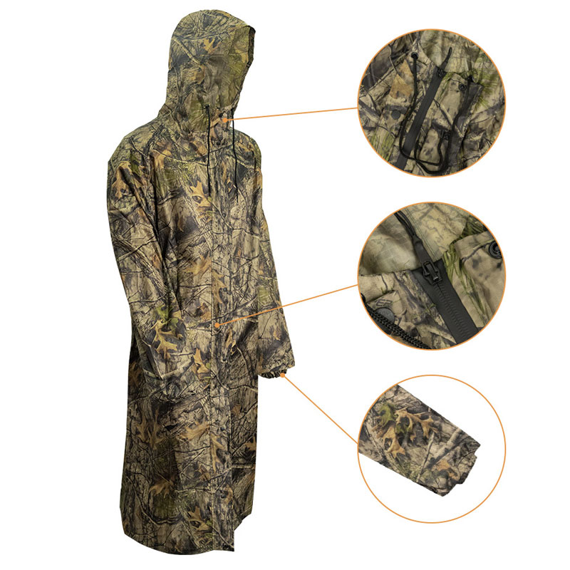 Kamuflaż długi płaszcz przeciw – Women'S Fashion Rain Jacket recenzja i cena