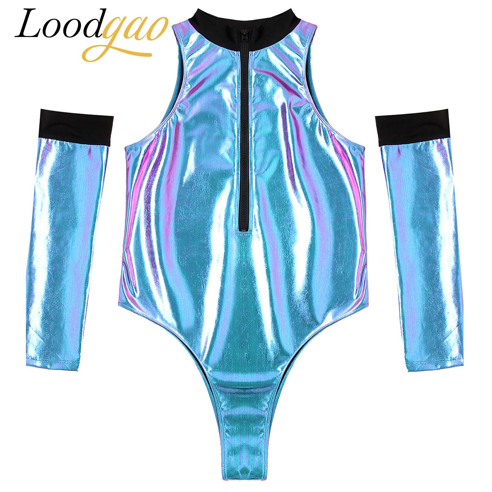 Męski strój kosmita z lakierow – Sleeveless Jumpsuit recenzja i cena