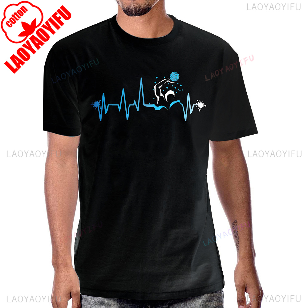 Water Polo Player Heart Beat G – Women'S Fashion Graphic Tees recenzja i cena