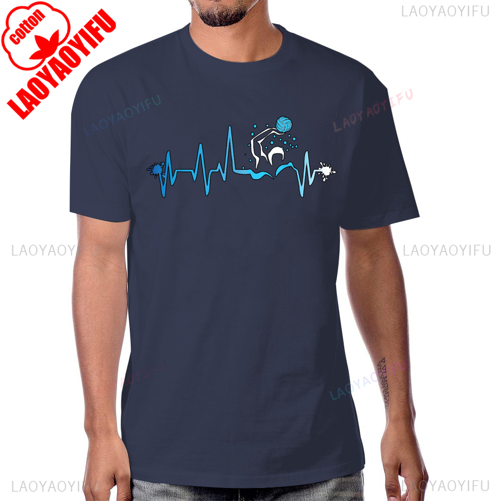 Water Polo Player Heart Beat G – Women'S Fashion Graphic Tees recenzja i cena