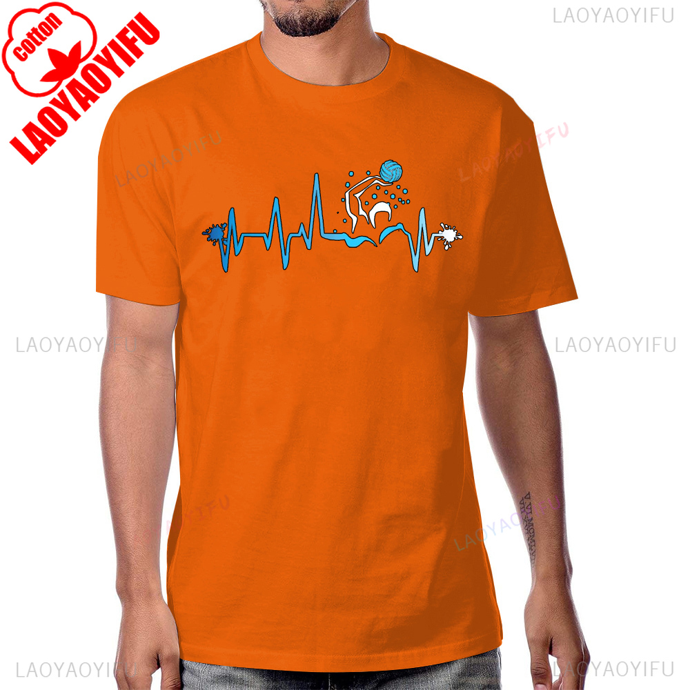 Water Polo Player Heart Beat G – Women'S Fashion Graphic Tees recenzja i cena