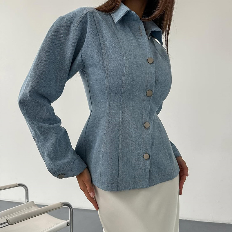 KT Vintage Dżinsowa Koszula Da – Women Fashion Blouse recenzja i cena