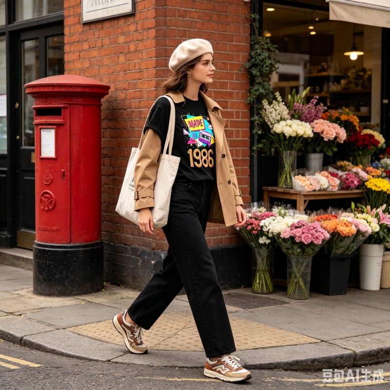 Damska Męska Koszulka Retro z  – Women'S Fashion In The 80S recenzja i cena