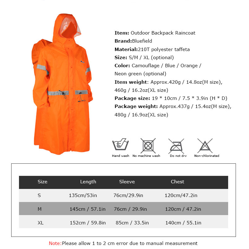 Unisexowa Odblaskowa Torba Ple – Women'S Fashion Rain Jacket recenzja i cena