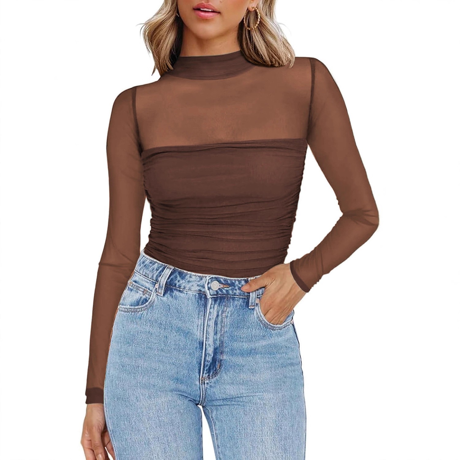 Damska bluzka z dzianiny o dop – Women Fashion Blouse recenzja i cena