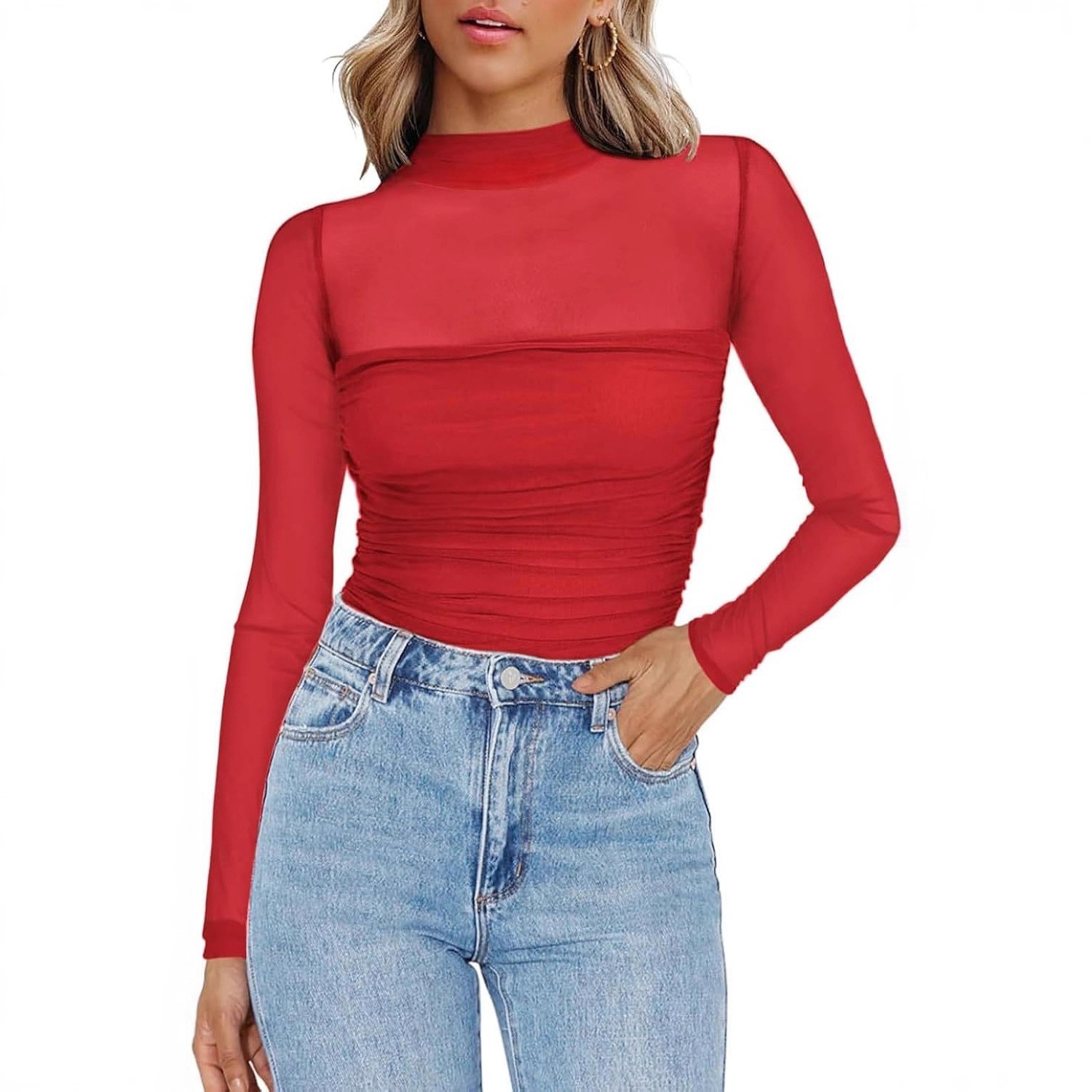 Damska bluzka z dzianiny o dop – Women Fashion Blouse recenzja i cena