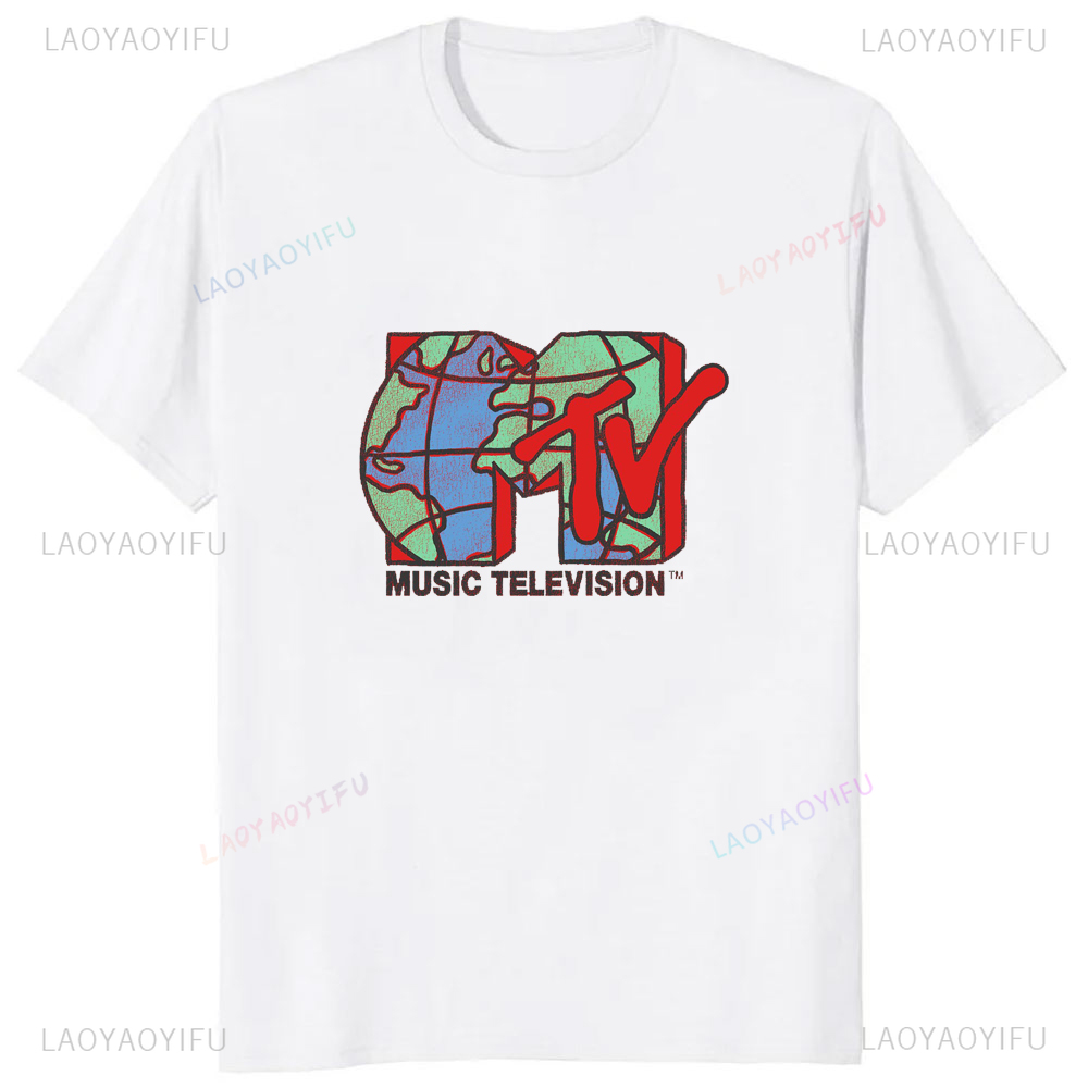 Klasyczny projekt Retro MTV z  – Women'S Fashion Graphic Tees recenzja i cena