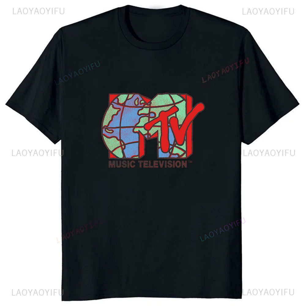 Klasyczny projekt Retro MTV z  – Women'S Fashion Graphic Tees recenzja i cena