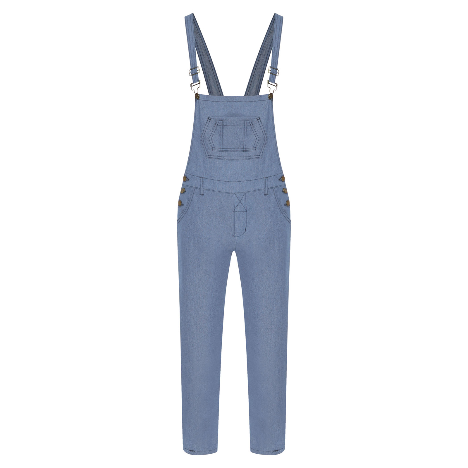 Męski kombinezon dżinsowy na s – Sleeveless Jumpsuit recenzja i cena