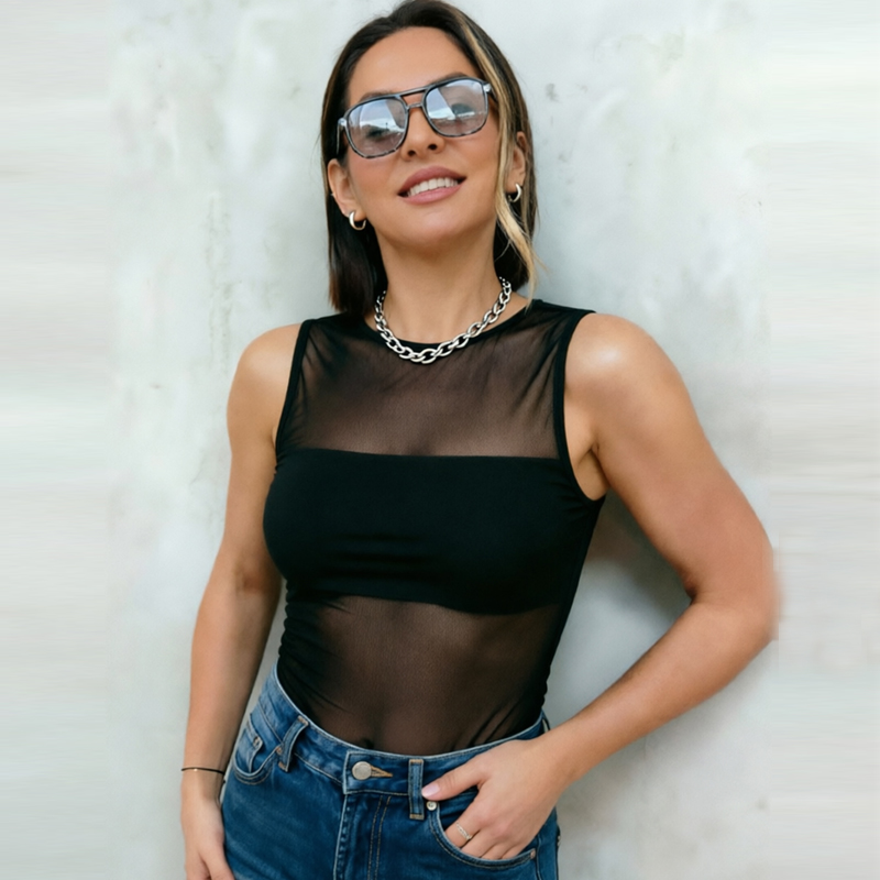 HXAO Damskie tiulowe czarne bo – Corset Top Boned recenzja i cena