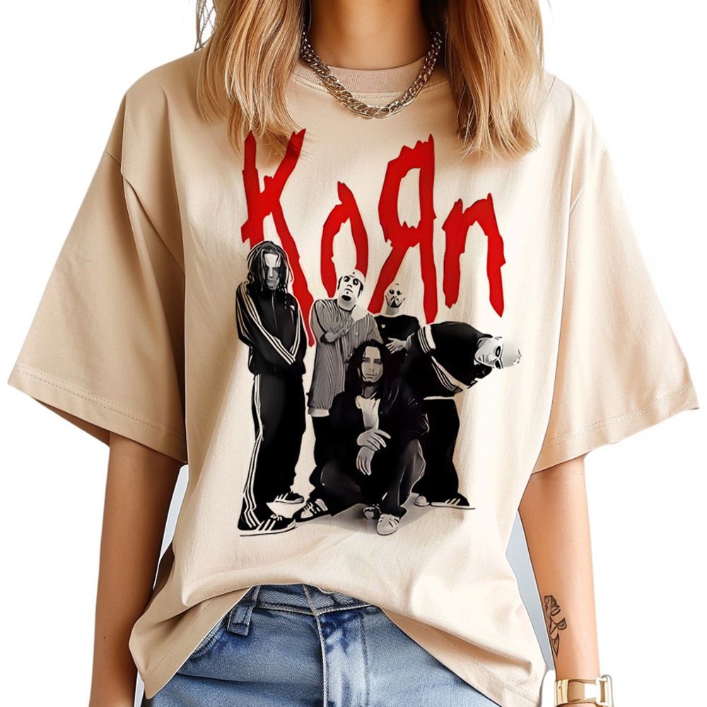 Koszulka Korn damska moda kore – Women'S Fashion In The 80S recenzja i cena